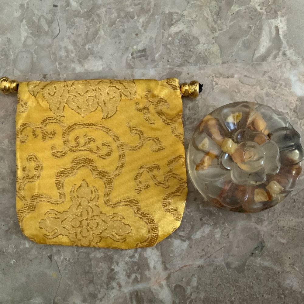 Handmade Organic Peach Tea & Ginger Soap & Pouch